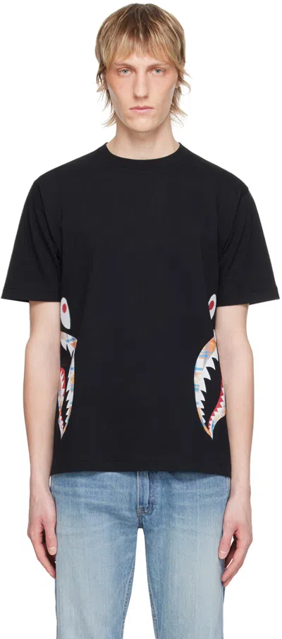 Bape Black Side Shark T-shirt