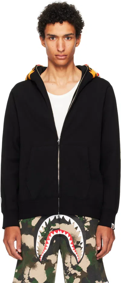 Bape Black Tiger Full Zip Hoodie In Multi
