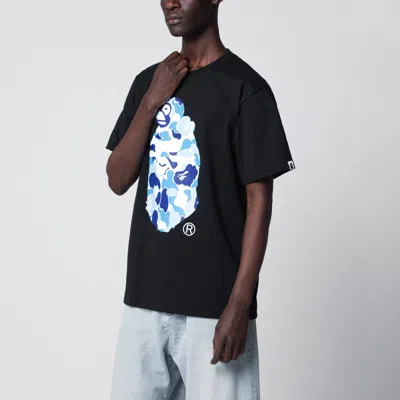 Bape Graphic Crew Neck Short Sleeve Shirt In Black