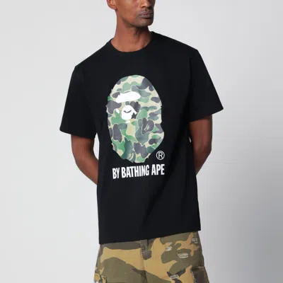 Bape Black T-shirt With Camouflage Print