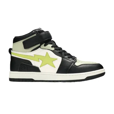Pre-owned Bape Block Sta High 'black Lime'