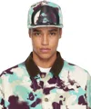 Bape Blue & Purple Map Camo Cap In Mul-multi