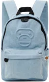 Bape Blue Baby Milo Denim Mini Backpack In Nyx