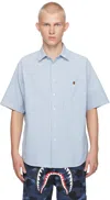 BAPE BLUE ONE POINT CORDURA SHIRT