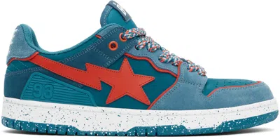 Bape Blue Sk8 Sta #7 Sneakers In Sax