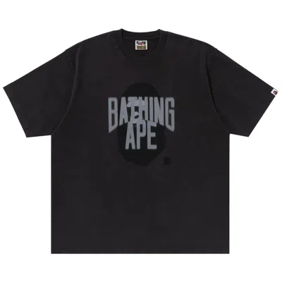 Pre-owned Bape Blur Graphic Garment Dye Oversized Tee 'charcoal' | Grey | Men's Size Xxl
