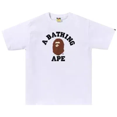 Pre-owned Bape Boa College Tee 'white' | Men's Size Xxl
