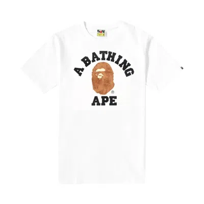Pre-owned Bape Boa College Tee 'white' | Women's Size Xs
