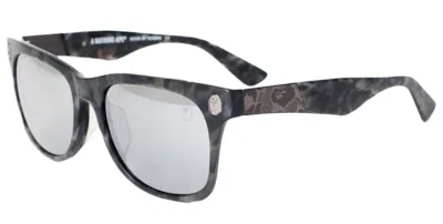 Pre-owned Bape Bs13043 Sunglasses In Gray