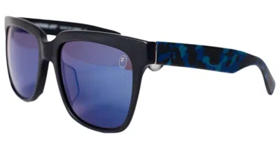 Pre-owned Bape Bs13045 Sunglasses In Blue