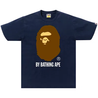 Pre-owned Bape By A Bathing Ape Tee 'navy' In Blue