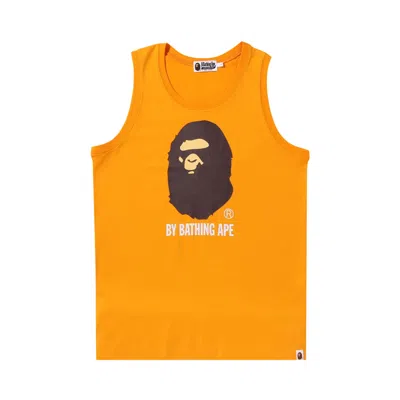 Pre-owned Bape By Bathing Ape Tank Top 'orange' | Men's Size Xl