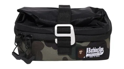Pre-owned Bape Camo Bag In Cooler Bag In Green