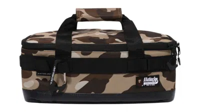 Pre-owned Bape Camo Gear Container S Bag In Beige