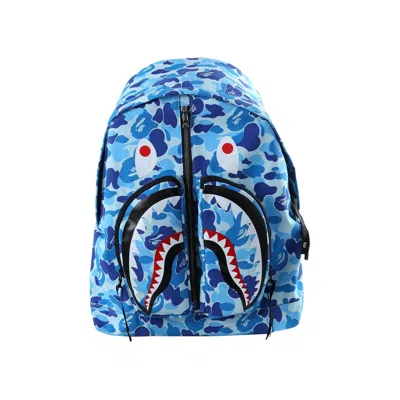Pre-owned Bape Camo Shark Daypack 'blue' | Men's Size Onesize