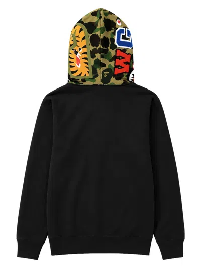 Bape Camo Shark Full Zip Hoodie M In Black