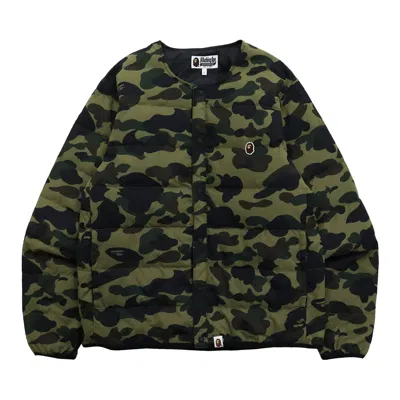 Pre-owned Bape Camouflage Padded Jacket 'green' | Men's Size S