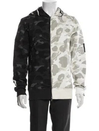 Pre-owned Bape Camouflage Print Jacket In Black