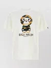 Bape Camp Baby Milo Cotton Crew Neck T-shirt In White