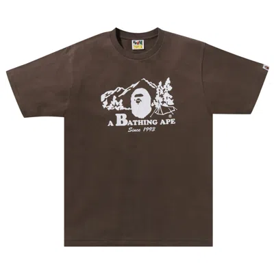 Pre-owned Bape Camp Tee 'brown' | Men's Size Xl