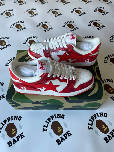 Pre-owned Bape China 13th Anniversary Sk8sta Shoes In Green