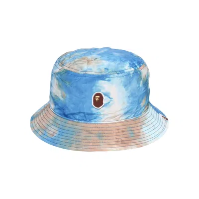 Pre-owned Bape Chusen One Point Hat 'blue'
