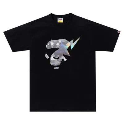 Pre-owned Bape City Camo Ape Face Sta Tee 'black'