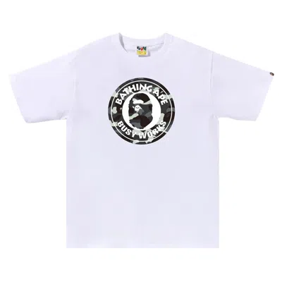 Pre-owned Bape City Camo Busy Works Tee 'white'