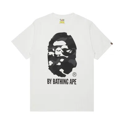 Pre-owned Bape City Camo By Bathing Ape Tee 'white/black' | Men's Size S