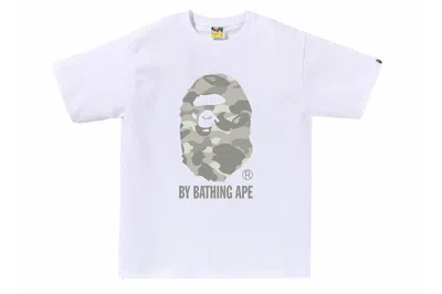 Pre-owned Bape City Camo By Bathing Ape Tee White/grey