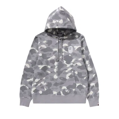 Pre-owned Bape City Camo Large Ape Head Pullover Hoodie 'grey'