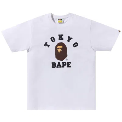 Pre-owned Bape City Tee Tokyo College 'white' | Men's Size Xl