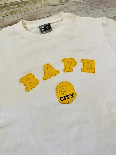 Pre-owned Bape City Tee In White