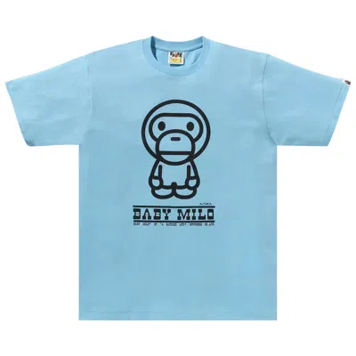Pre-owned Bape Classic Baby Milo Tee 'sax' | Blue | Men's Size Xxl