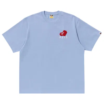 Pre-owned Bape Cloud Head Tee 'blue'