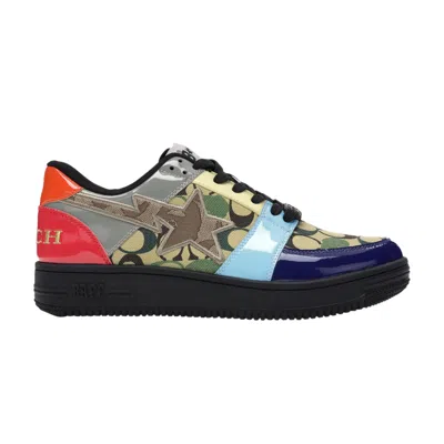 Pre-owned Bape Coach X Sta Low 'camo Multi' In Multi-color