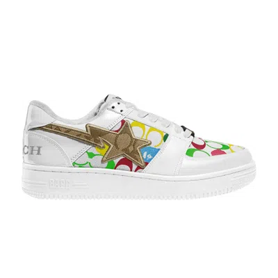 Pre-owned Bape Coach X Sta Low 'white Multi Camo'