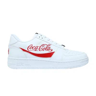 Pre-owned Bape Coca-cola X Sta Low 'white'