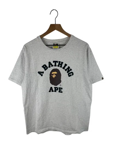 Pre-owned Bape Collage Logo Print T-shirt In Gray