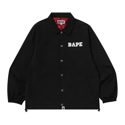 Pre-owned Bape College Coach Jacket 'black' | Men's Size M
