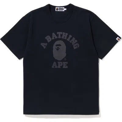 Bape College Heavy Weight Tee Mens In Blue