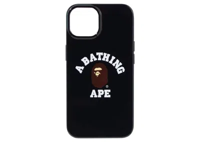 Pre-owned Bape College Iphone 14 Case In Black