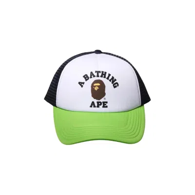 Pre-owned Bape College Mesh Cap 'light Green' | Men's Size M