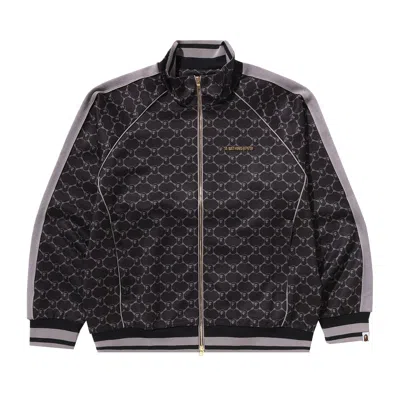 Pre-owned Bape College Monogram Logo Relaxed Fit Track Jacket 'black' | Men's Size S