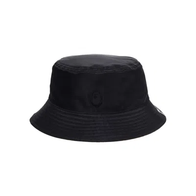 Pre-owned Bape College Monogram Reversible Buckle Hat 'black'