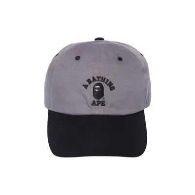 Pre-owned Bape College Panel Cap 'grey'