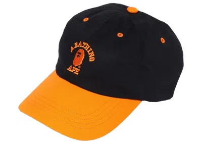 Pre-owned Bape College Panel Cap (ss22) In Black