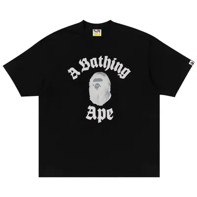 Pre-owned Bape College Relaxed Fit Tee #2 'black' | Men's Size L