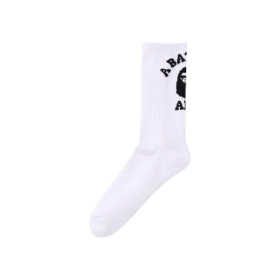 Pre-owned Bape College Socks 'white'
