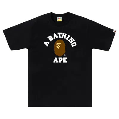 Pre-owned Bape College Tee 'black' | Men's Size Xl